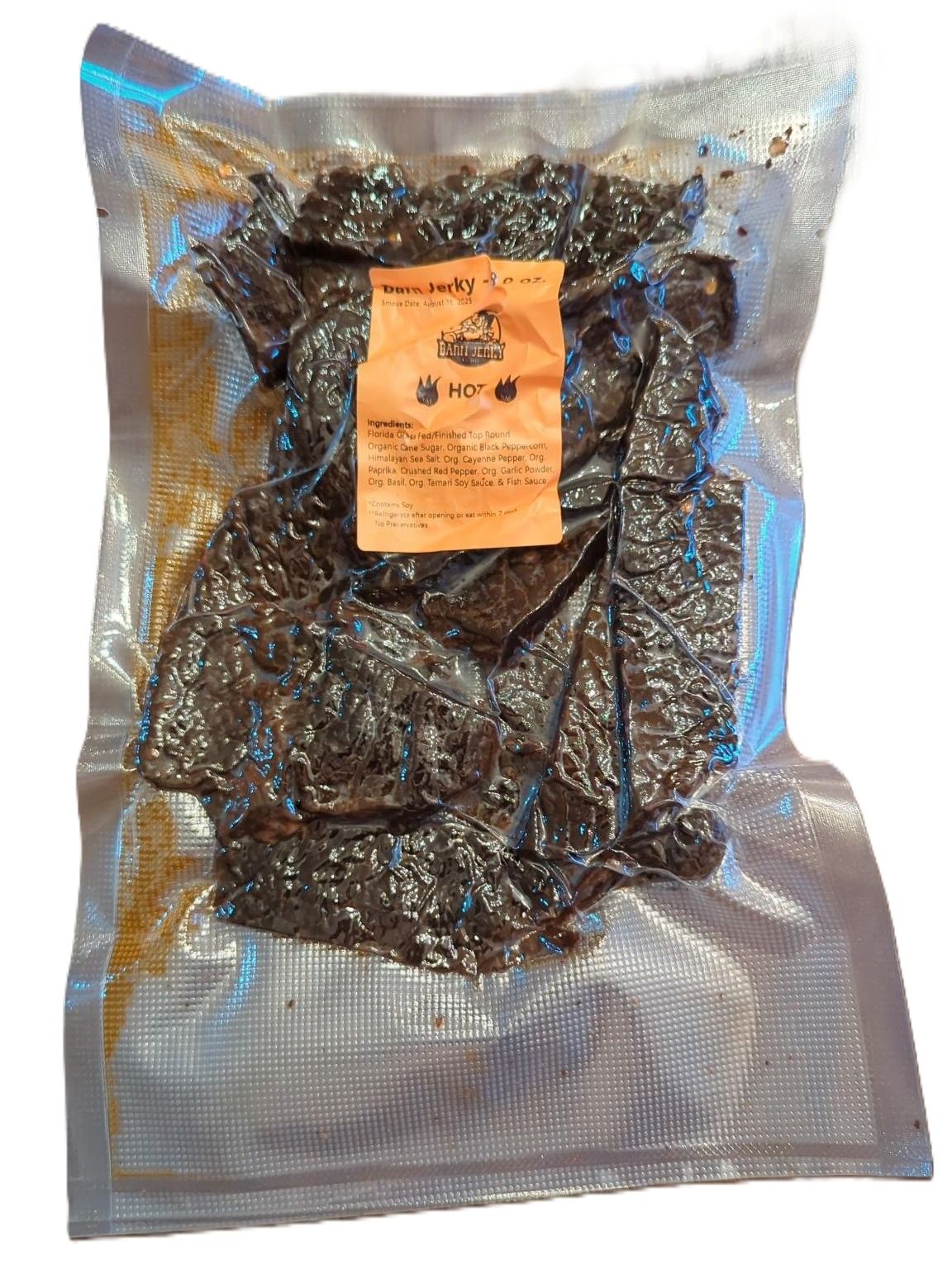 8 oz Sack Barn Jerky - Hot - Add Shipping at Checkout
